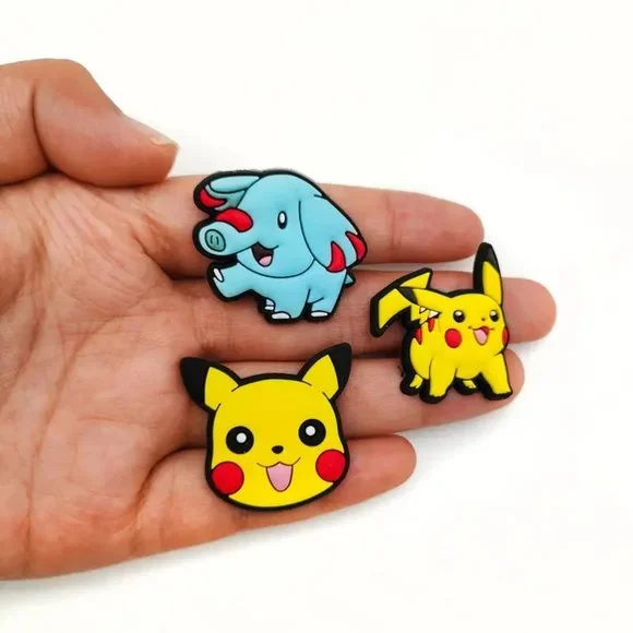 *NEW - 8-pcs* Pokemon Pikachu Video Game Shoe Charms for Your Crocs (Asst. D) - Picture 5 of 7